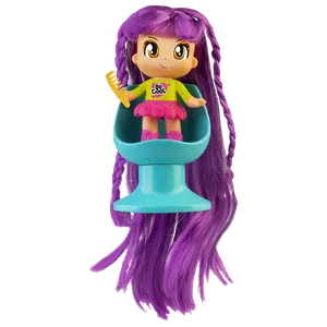 Muñeca Súper Melena Famosa + Silla de Peluquería con Accesorios para el Pelo